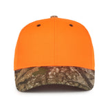Outdoor Cap 202IS Blaze/ Camo Structured Solid Back Hat Unisex Accessories Hats & Caps