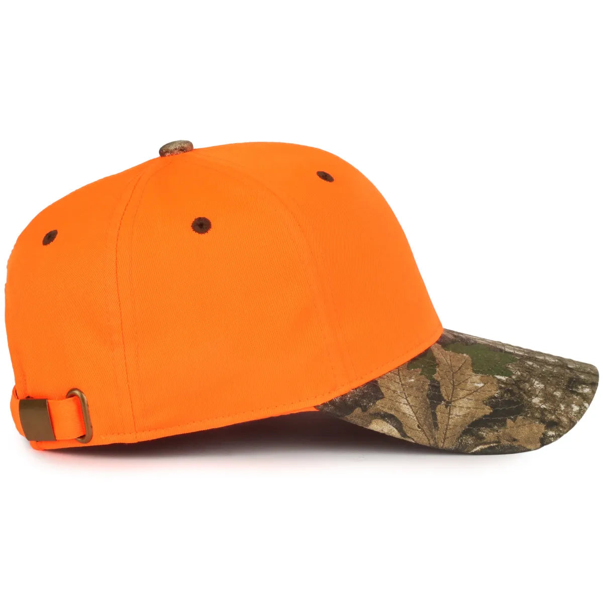 Outdoor Cap 202IS Blaze/ Camo Structured Solid Back Hat Unisex Accessories Hats & Caps