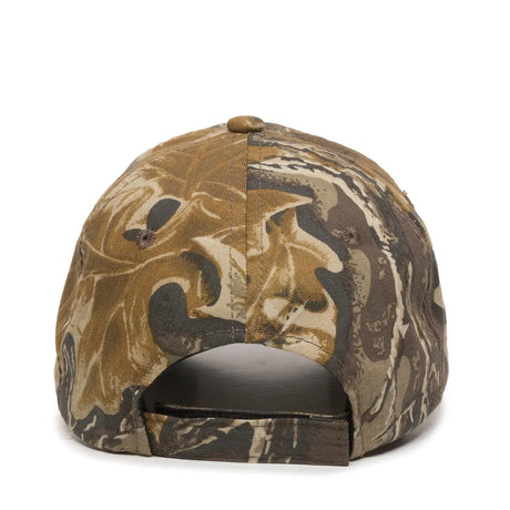 Outdoor Cap 401PC Camo Structured Solid Back Hat Unisex Accessories Hats & Caps