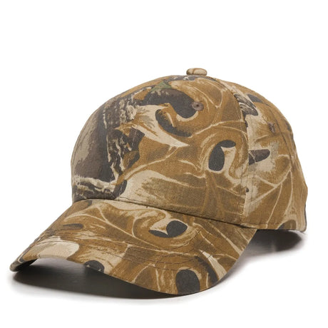 Outdoor Cap 401PC Camo Structured Solid Back Hat Unisex Accessories Hats & Caps