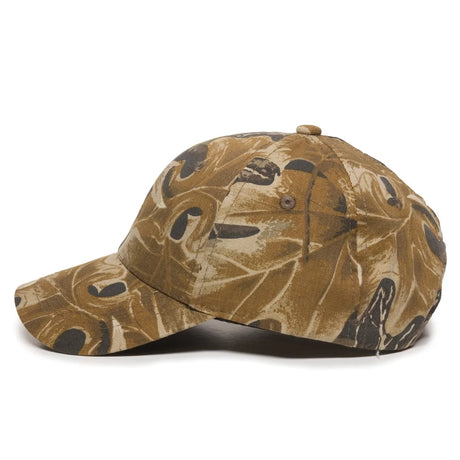 Outdoor Cap 401PC Camo Structured Solid Back Hat Unisex Accessories Hats & Caps