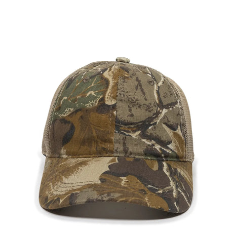 Outdoor Cap 430PC Camo Unstructured Trucker Hat Unisex Accessories Hats & Caps
