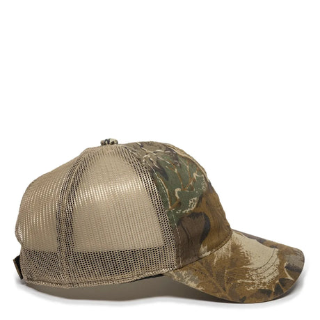 Outdoor Cap 430PC Camo Unstructured Trucker Hat Unisex Accessories Hats & Caps