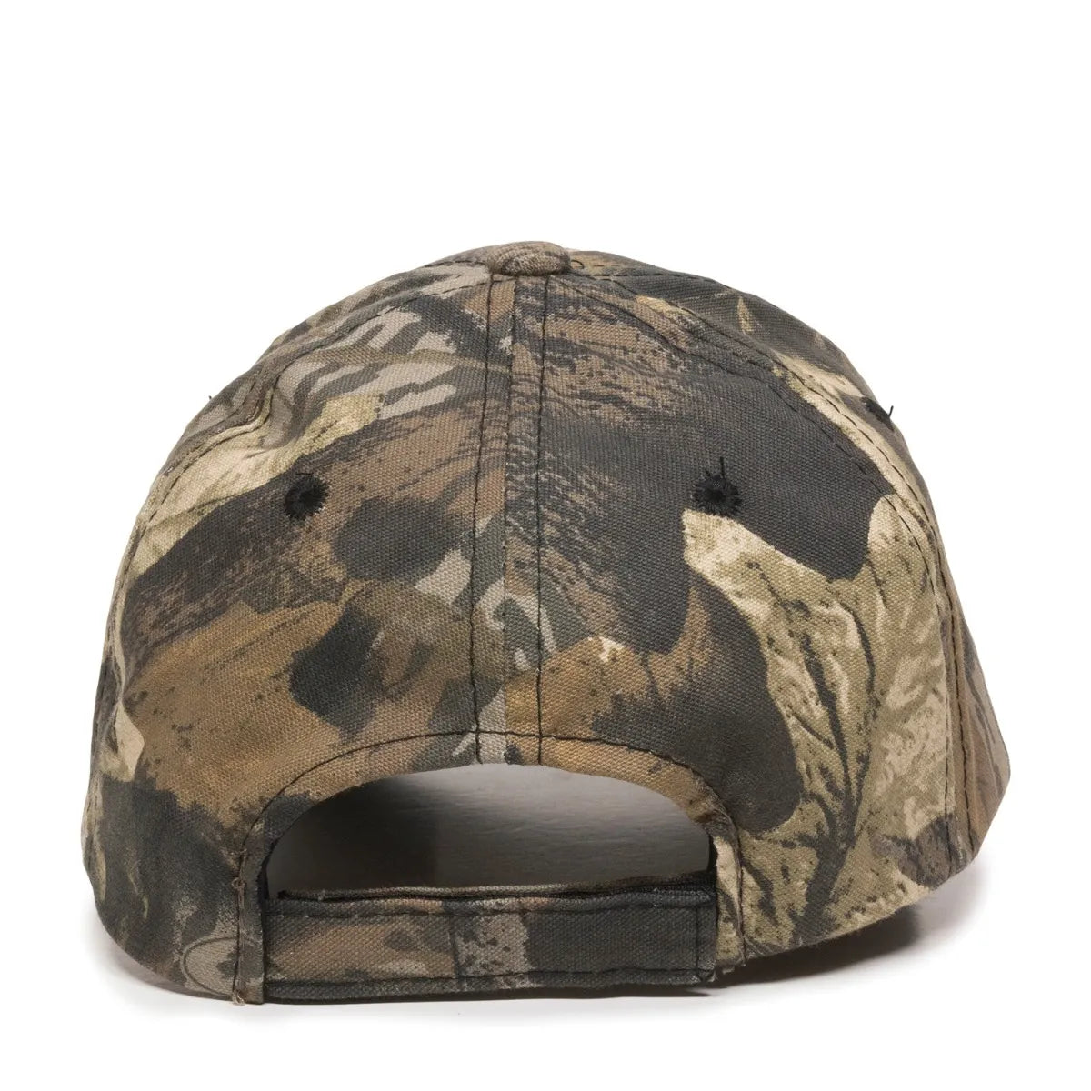 Outdoor Cap 401PC Camo Structured Solid Back Hat Unisex Accessories Hats & Caps