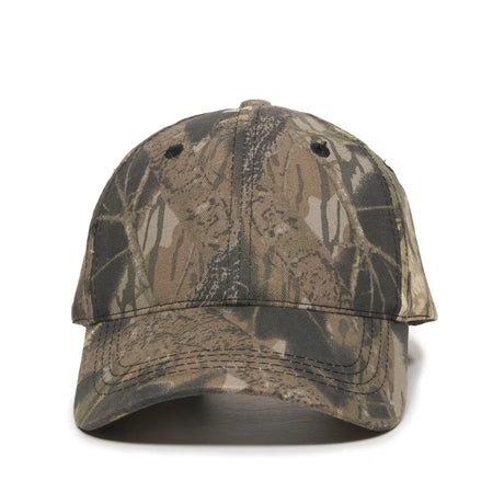 Outdoor Cap 401PC Camo Structured Solid Back Hat Unisex Accessories Hats & Caps