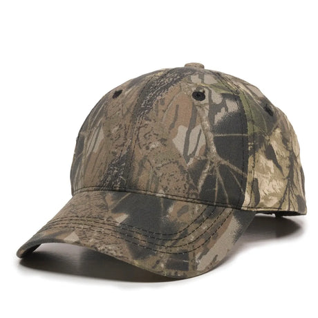 Outdoor Cap 401PC Camo Structured Solid Back Hat Unisex Accessories Hats & Caps