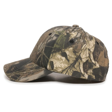 Outdoor Cap 401PC Camo Structured Solid Back Hat Unisex Accessories Hats & Caps