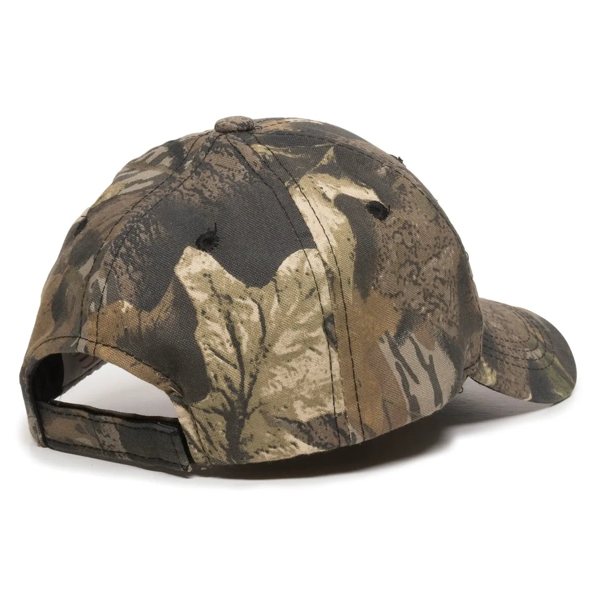 Outdoor Cap 401PC Camo Structured Solid Back Hat Unisex Accessories Hats & Caps