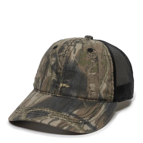 Outdoor Cap 430PC Camo Unstructured Trucker Hat Unisex Accessories Hats & Caps