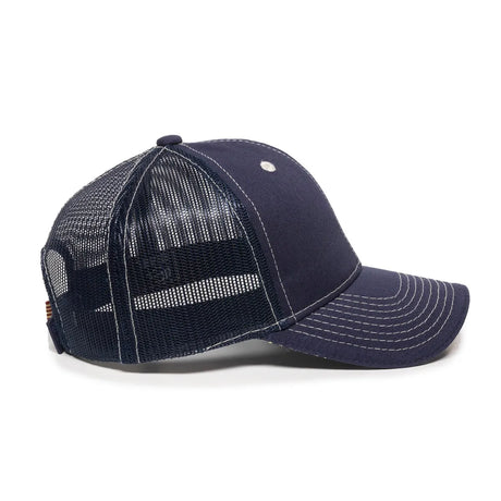 Outdoor Cap USA-800M Contrast Stitch Structured Trucker Hat Unisex Accessories Hats & Caps
