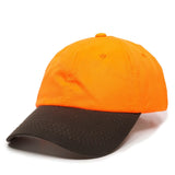 Outdoor Cap 553IS Blaze/ Dark Brown Unstructured Solid Back Hat Unisex Accessories Hats & Caps