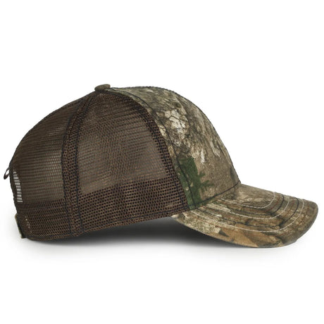 Outdoor Cap CWF-310 Flag Water Print Unstructured Trucker Hat Unisex Accessories Hats & Caps