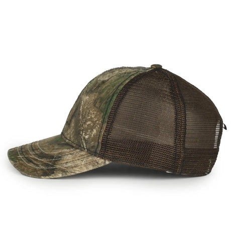 Outdoor Cap CWF-310 Flag Water Print Unstructured Trucker Hat Unisex Accessories Hats & Caps