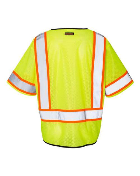 Kishigo Class 3 Mesh Zippered Vest Mens Apparel Jackets & Vests