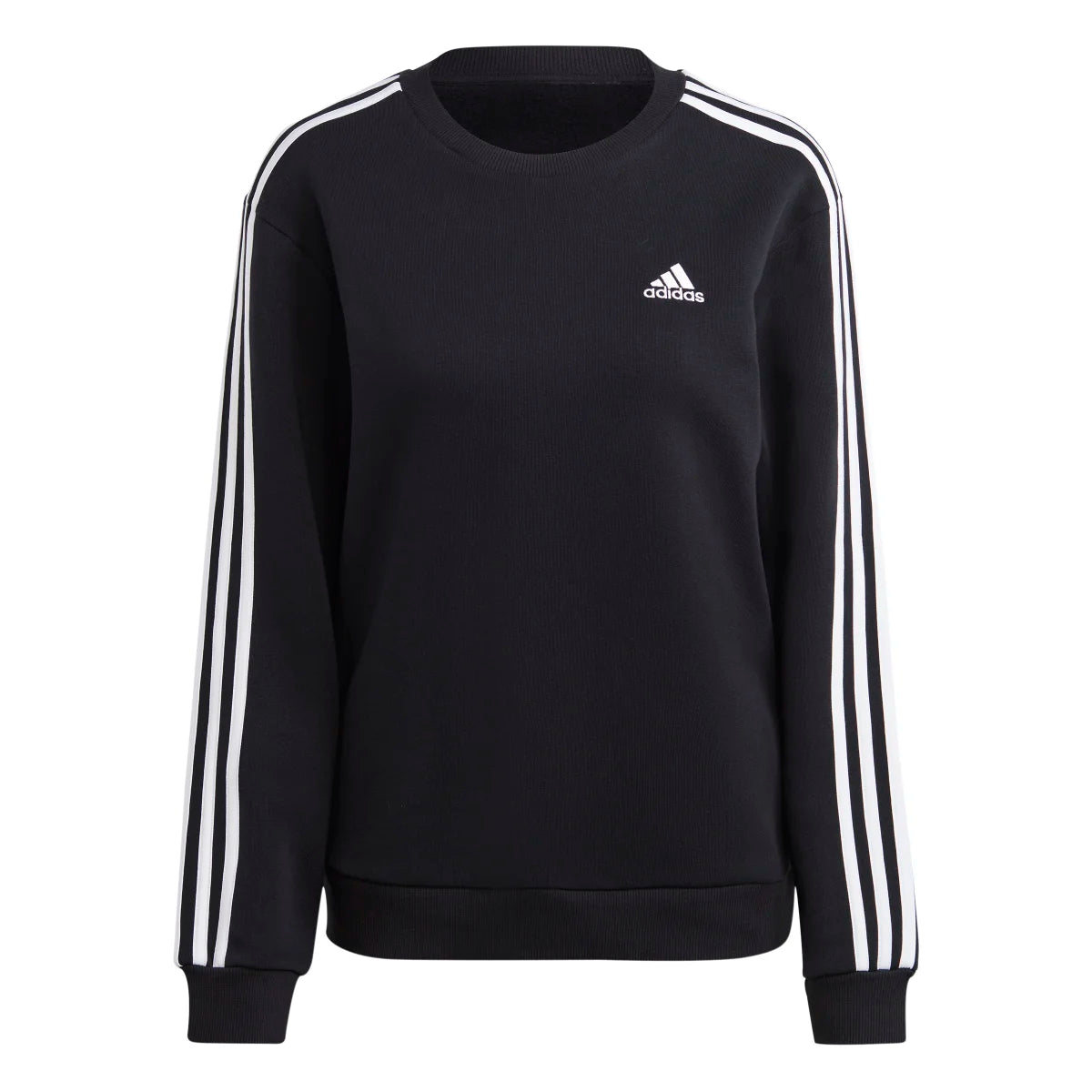 adidas Women's Essentials 3-Stripes Fleece Sweatshirt Womens Apparel Sweatshirts & Fleece