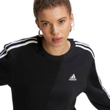adidas Women's Essentials 3-Stripes Fleece Sweatshirt Womens Apparel Sweatshirts & Fleece