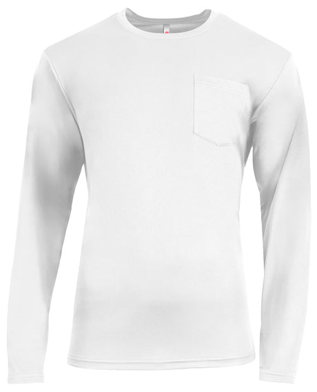 A4 Men's Sprint Long Sleeve Pocket Tee Mens Apparel Shirts & Tops