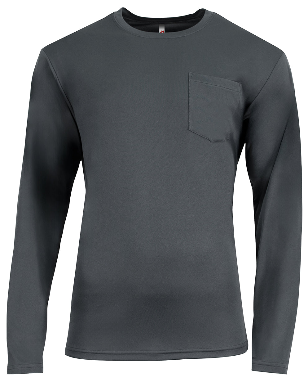 A4 Men's Sprint Long Sleeve Pocket Tee Mens Apparel Shirts & Tops