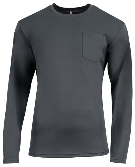 A4 Men's Sprint Long Sleeve Pocket Tee Mens Apparel Shirts & Tops