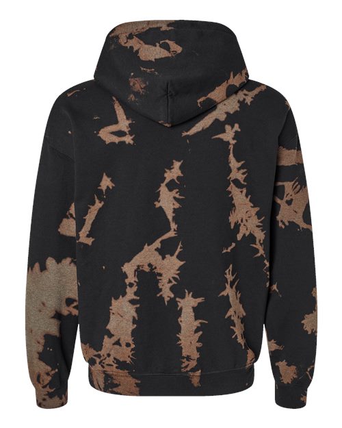 Dyenomite Men's Essential Fleece Bleach Wash Hooded Sweatshirt Mens Apparel Sweatshirts & Fleece