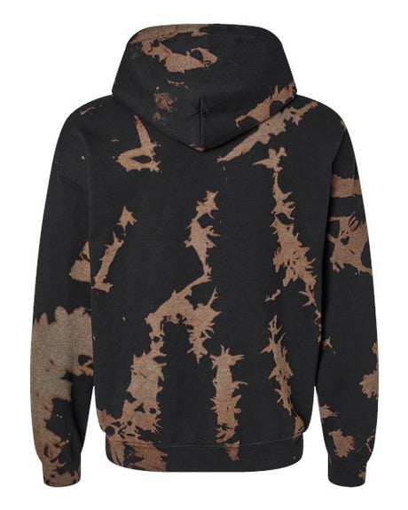 Dyenomite Men's Essential Fleece Bleach Wash Hooded Sweatshirt Mens Apparel Sweatshirts & Fleece
