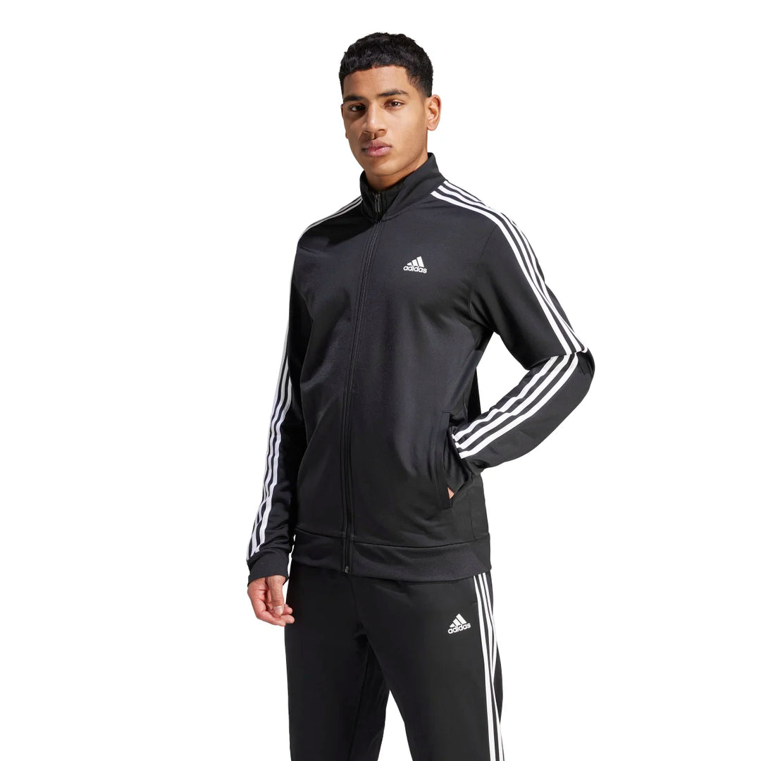 adidas Men s Warm Up Tricot Regular 3 Stripes Track Jacket League Outfitters