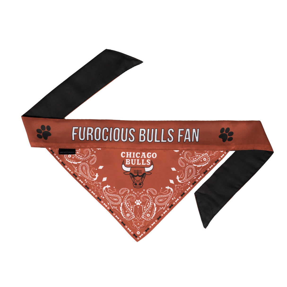 Little Earth Chicago Bulls Pet Bandanna Size Small Fan Gear NBA Chicago Bulls