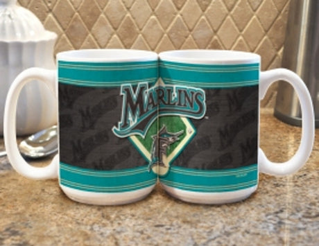 The Memory Company Florida Marlins Felt Style Coffee Mug Fan Gear MLB Florida Marlins