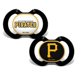 Masterpieces Puzzle Company Pittsburgh Pirates Alternate Design 2 Pack Pacifier Fan Gear MLB Pittsburgh Pirates