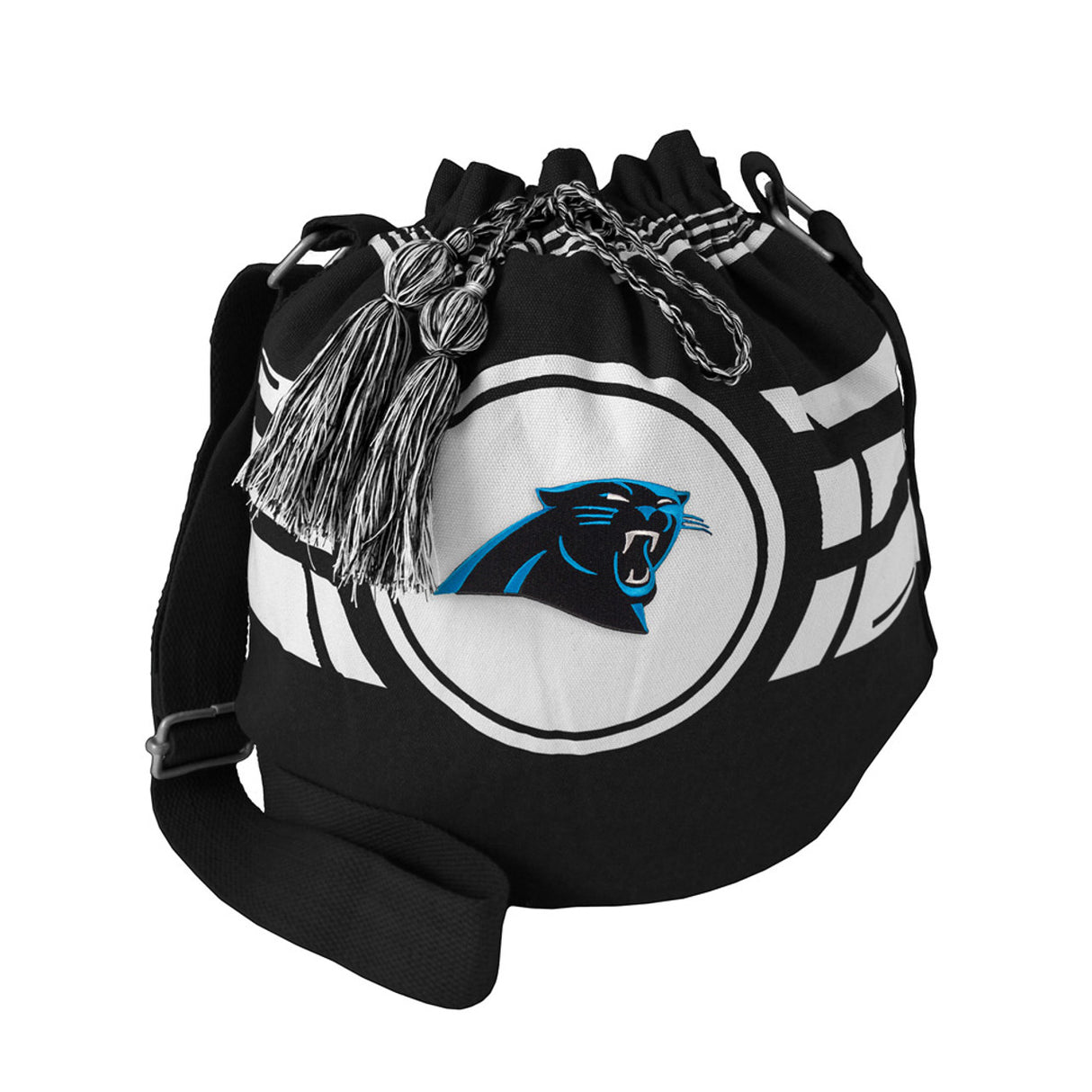 Little Earth Carolina Panthers Ripple Bucket Style Drawstring Bag Fan Gear NFL Carolina Panthers