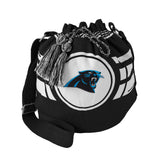 Little Earth Carolina Panthers Ripple Bucket Style Drawstring Bag Fan Gear NFL Carolina Panthers