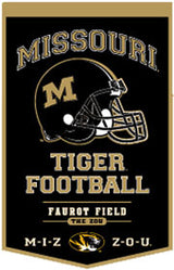 Winning Streak Sports Missouri Tigers PowerHouse Wool Banner 18x27 Fan Gear NCAA Missouri Tigers