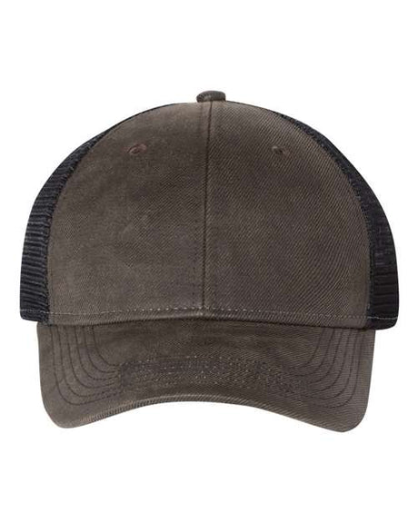 Sportsman Faux Waxy Trucker Cap Unisex Accessories Hats & Caps