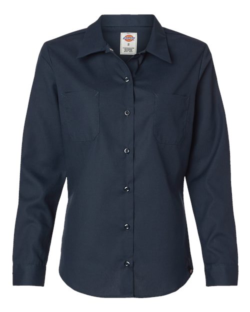 Dickies Women's Long Sleeve Industrial Work Shirt Womens Apparel Shirts & Tops