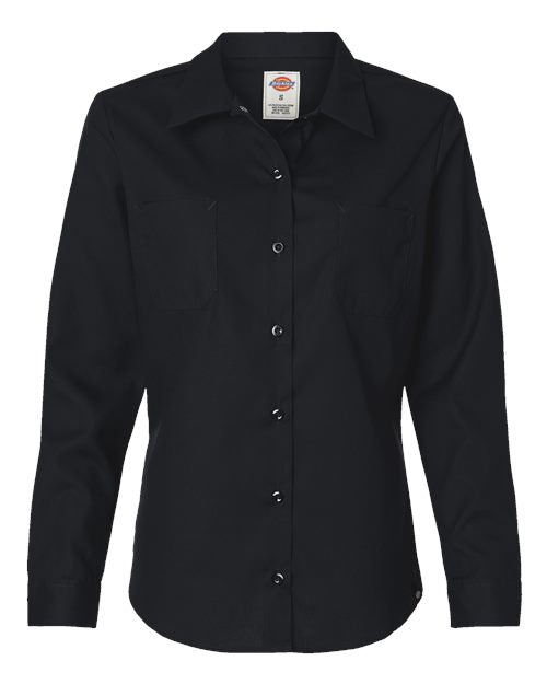 Dickies Women's Long Sleeve Industrial Work Shirt Womens Apparel Shirts & Tops