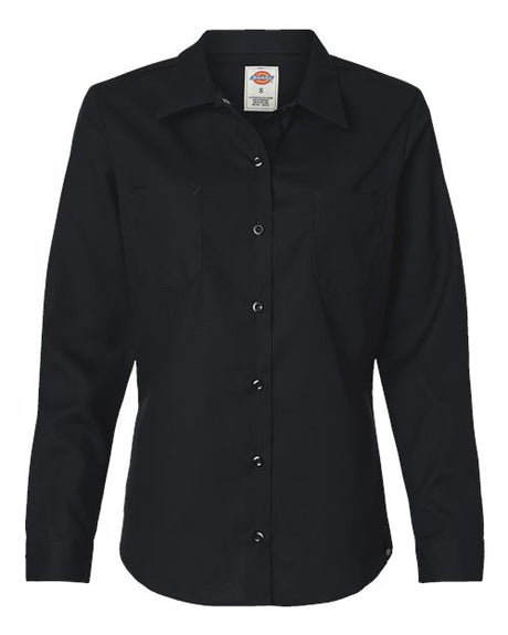 Dickies Women's Long Sleeve Industrial Work Shirt Womens Apparel Shirts & Tops