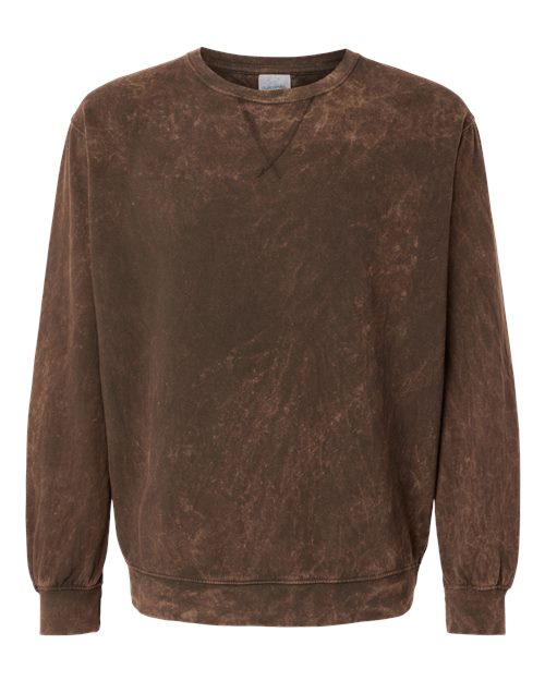 Dyenomite Men's Premium Fleece Mineral Wash Crewneck Sweatshirt Mens Apparel Sweatshirts & Fleece