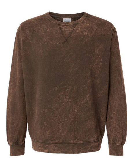 Dyenomite Men's Premium Fleece Mineral Wash Crewneck Sweatshirt Mens Apparel Sweatshirts & Fleece