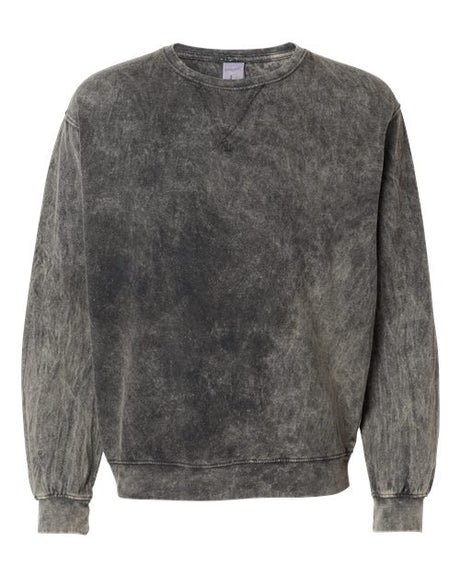 Dyenomite Men's Premium Fleece Mineral Wash Crewneck Sweatshirt Mens Apparel Sweatshirts & Fleece