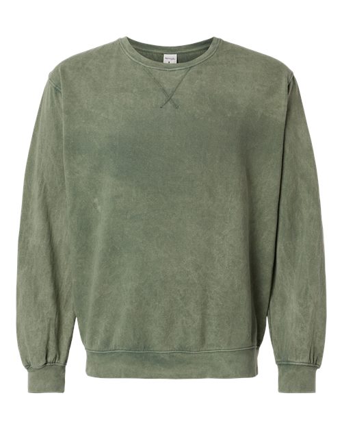 Dyenomite Men's Premium Fleece Mineral Wash Crewneck Sweatshirt Mens Apparel Sweatshirts & Fleece