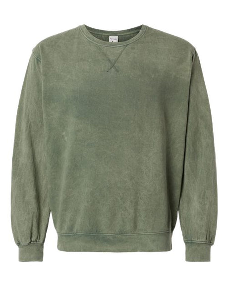 Dyenomite Men's Premium Fleece Mineral Wash Crewneck Sweatshirt Mens Apparel Sweatshirts & Fleece