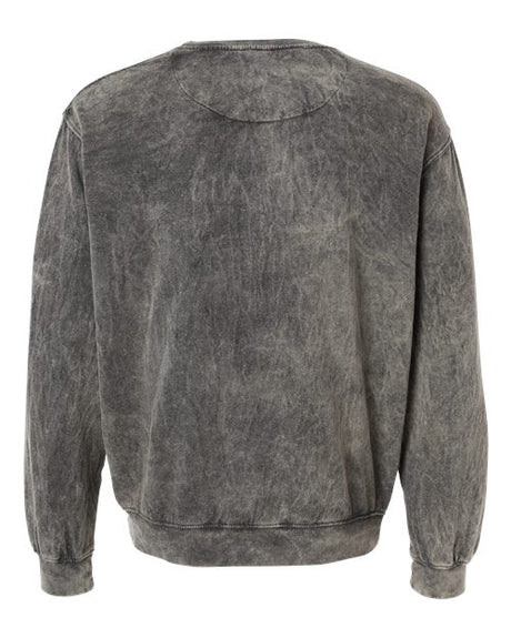 Dyenomite Men's Premium Fleece Mineral Wash Crewneck Sweatshirt Mens Apparel Sweatshirts & Fleece