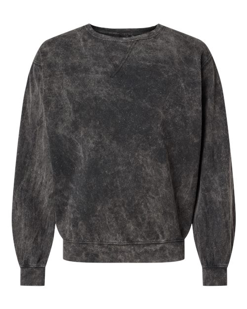 Dyenomite Men's Premium Fleece Mineral Wash Crewneck Sweatshirt Mens Apparel Sweatshirts & Fleece
