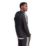 adidas Men's 3-Stripes Fleece Full-Zip Hoodie Mens Apparel Sweatshirts & Fleece