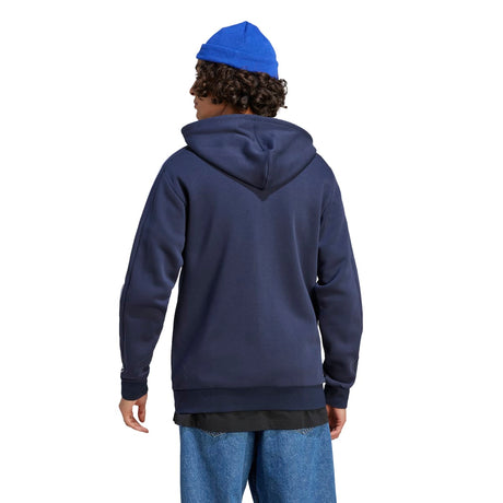 adidas Men's 3-Stripes Fleece Full-Zip Hoodie Mens Apparel Sweatshirts & Fleece