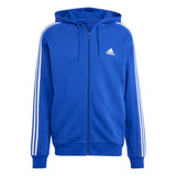 adidas Men's 3-Stripes Fleece Full-Zip Hoodie Mens Apparel Sweatshirts & Fleece