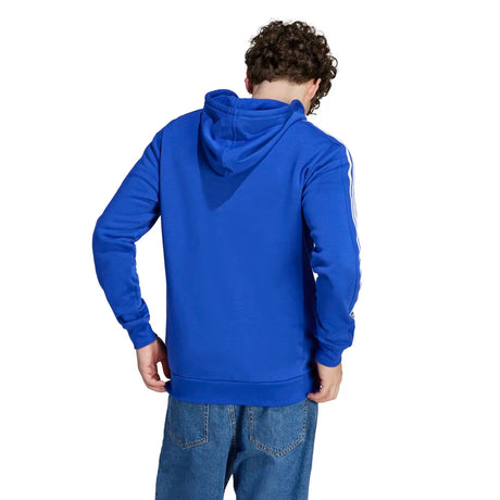 adidas Men's 3-Stripes Fleece Full-Zip Hoodie Mens Apparel Sweatshirts & Fleece