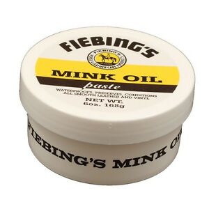 Fiebing's Mink Oil Paste Jar 6 oz. Baseball Glove Accessories All