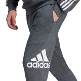 adidas Men's Essentials Fleece Tapered Cuff Big Logo Joggers Tall Mens Apparel Pants & Sweatpants