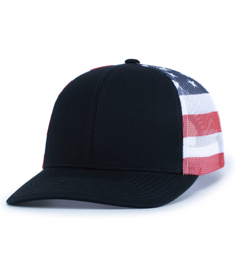 Pacific Headwear Printed Trucker Cap Unisex Accessories Hats & Caps